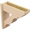 Ekena Millwork 7 1/2-in W x 22-in D x 22-in H Funston Slat Rough Cedar Woodgrain TimberThane Outlooker, Primed Tan OUTUR075X22X22FST24RCPR - alternate 5